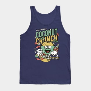 Retro Cereal Box Coconut Crunch // Junk Food Nostalgia // Cereal Lover Tank Top